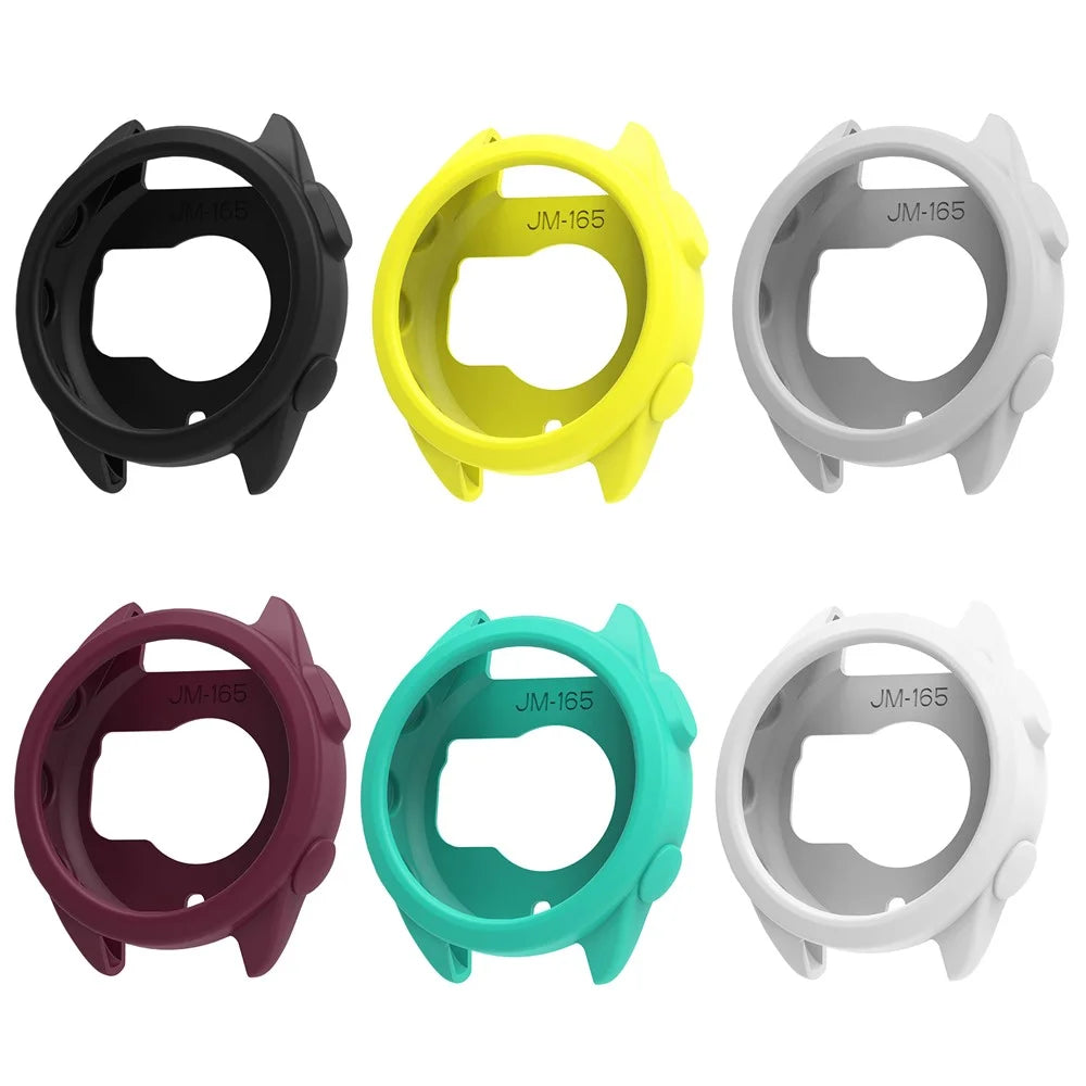 6Pcs For Garmin Forerunner 165 Protective Case Set Multi Color Silicone Watch Cover - 1