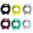 6Pcs For Garmin Forerunner 165 Protective Case Set Multi Color Silicone Watch Cover - 1