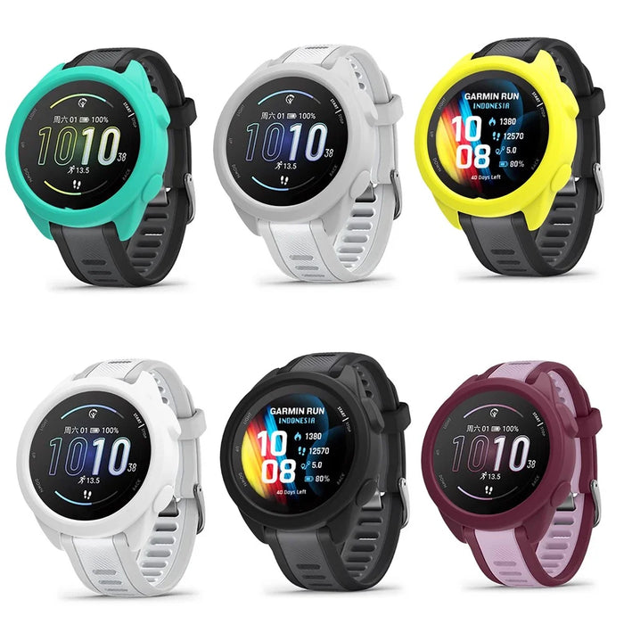 6Pcs For Garmin Forerunner 165 Protective Case Set Multi Color Silicone Watch Cover - 2