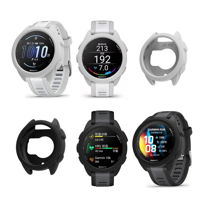 6Pcs For Garmin Forerunner 165 Protective Case Set Multi Color Silicone Watch Cover - 4