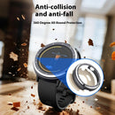 W23 For Garmin Vivoactive 6/Active 6 Metal Protective Case Smart Watch Cover - Black - 2