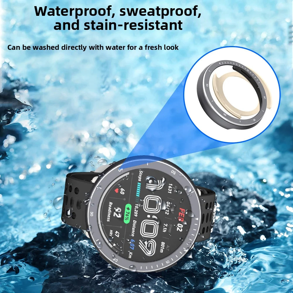 Metal Case For Huami Amazfit Active 2R Sapphire Edition Rugged Shockproof Protective Bumper Cover - Dark Gray - 4