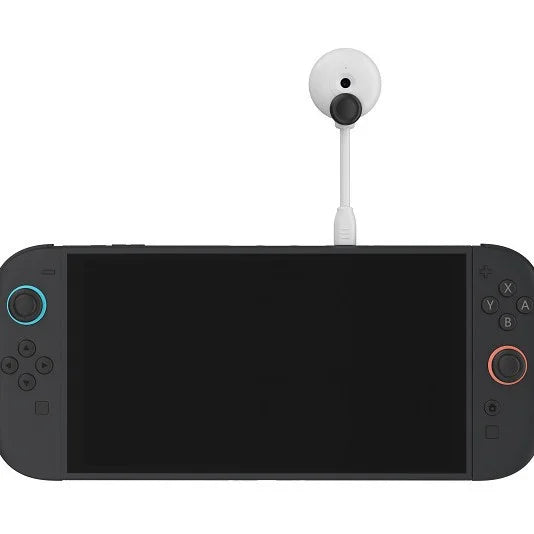 For Nintendo Switch 2 Game Console Plant Shape 1080P HD USB Camera with Charging Base - Green - 4