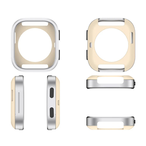 Metal Protector Case for Huami Amazfit Bip 6 Rugged Shockproof Protective Cover - Silver - 1