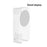 For Xbox Series S Metal Stand Wall Mount / Under Desk Dual Use Controller Holder Gaming Accessory - White - 7