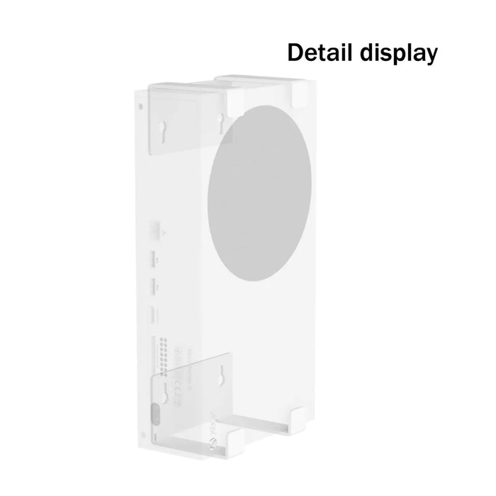 For Xbox Series S Metal Stand Wall Mount / Under Desk Dual Use Controller Holder Gaming Accessory - White - 7