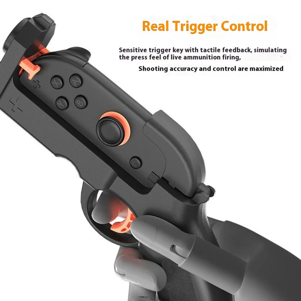 HBS-2841 2Pcs For Nintendo Switch 2 Left and Right Joy-Con Controller Gaming Gun Grip Shooting Handle - 5