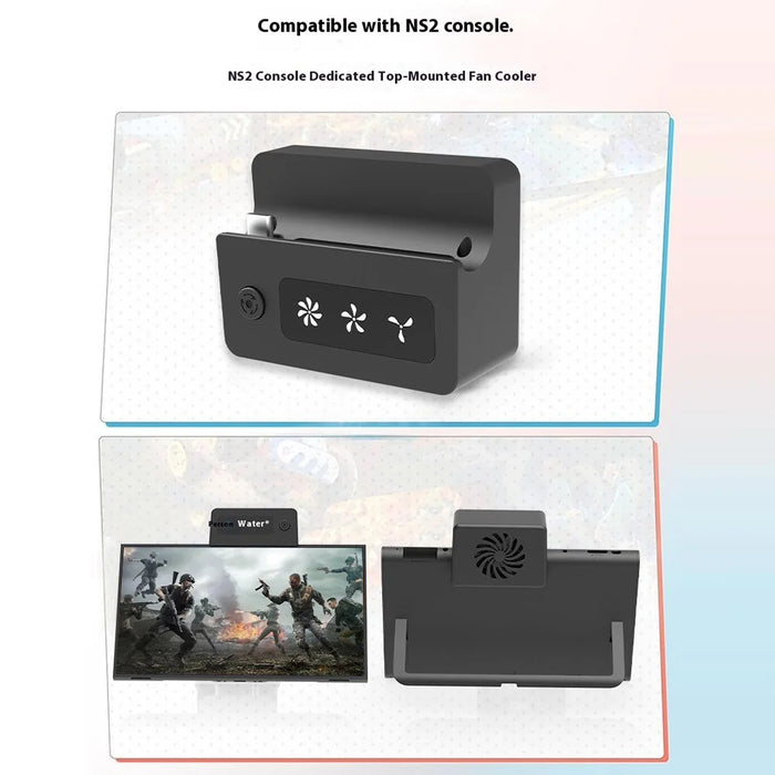 HBS-2843 For Nintendo Switch 2 Cooling Fan 3 Speeds Adjustable Heat Dissipation Radiator - 6