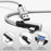 SYNTECH 5m USB A to USB C L Shaped VR Link Cable for Meta Quest 3S  /  Quest 3  /  Quest 2  /  Pro  /  Pico 4 PC VR Gaming Data Cord - White - 2