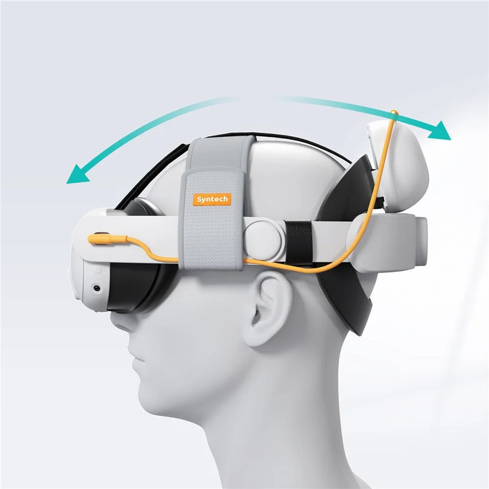 SYNTECH VR Headset Battery Head Strap for Meta Quest 3 / 3S Extended Playtime Adjustable Headband - 3