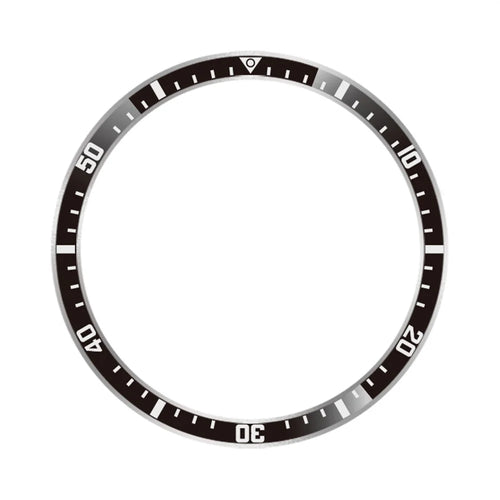 For Xiaomi Watch S4 41mm Bezel Ring Anti Scratch Aluminum Alloy Adhesive Cover - Black  /  White Characters - 1
