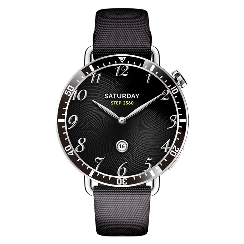 For Xiaomi Watch S4 41mm Bezel Ring Anti Scratch Aluminum Alloy Adhesive Cover - Black  /  White Characters - 4