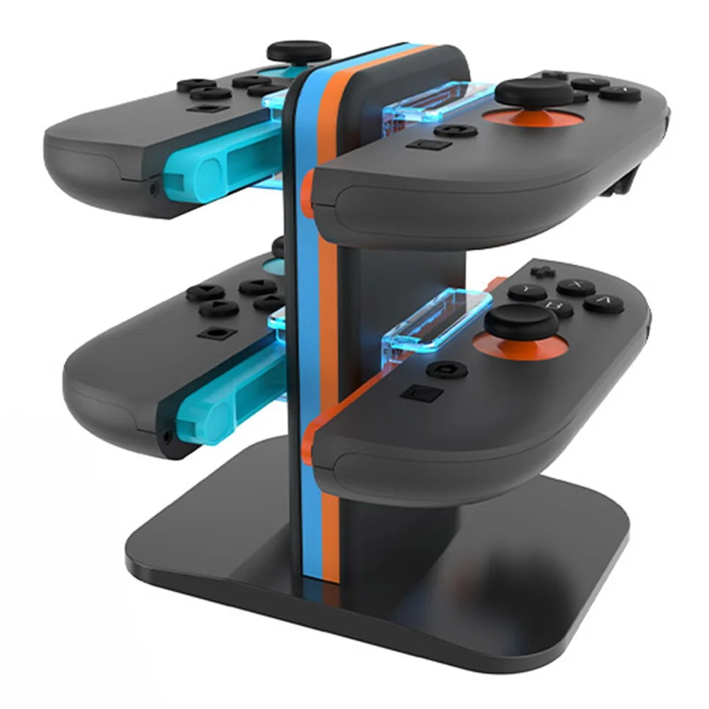 HBS-2858 For Nintendo Switch 2 Joy-Con Charging Dock 4 in 1 Controller Charger with LED Indicator - 1