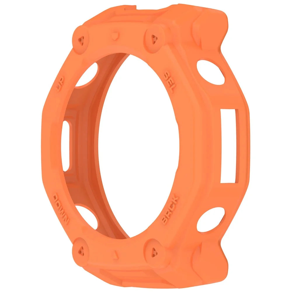 For Huami Amazfit T-Rex 3 Pro 48mm Watch Case Semi-Enclosed Armor TPU Shockproof Protective Cover - Orange - 2