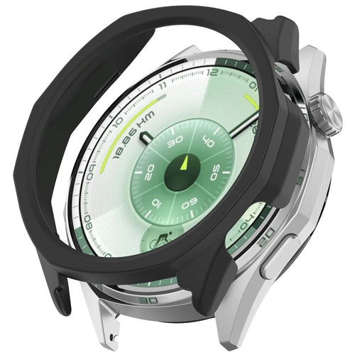 For Huawei Watch GT 6 46mm Case Semi-Enclosed PC Protective Watch Frame - Black - 1