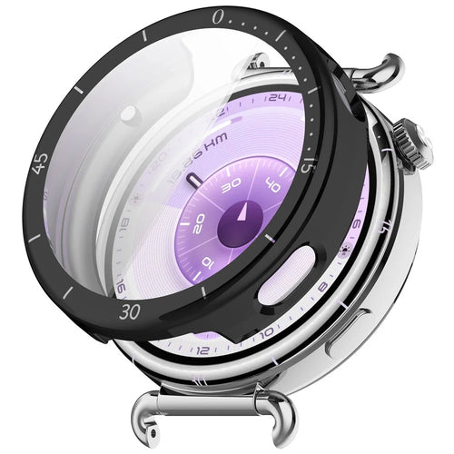 For Huawei Watch GT 6 41mm Full Coverage TPU Case Electroplated Protective Watch Shell with Scale - Black - 1