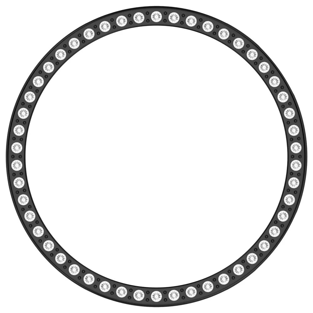 For Huawei Watch GT 6 41mm Watch Case Rhinestone Decor Hollow Electroplating PC Watch Cover - Black - 4