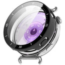 For Huawei Watch GT 6 41mm Protective Case Integrated Scale Design PC Watch Cover with Tempered Glass Film - Black - 1
