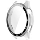 For Huawei Watch GT 6 46mm Protective Case Integrated Scale Design PC Watch Cover with Tempered Glass Film - Silver - 2