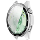 For Huawei Watch GT 6 46mm Protective Case Integrated Scale Design PC Watch Cover with Tempered Glass Film - Silver - 5