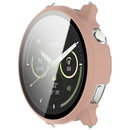 For Garmin Venu 4 41mm Watch Case PC Frame Cover with Tempered Glass Screen Film - Pink - 5