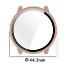For Garmin Venu 4 41mm Watch Case PC Frame Cover with Tempered Glass Screen Film - Pink - 7