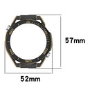 PC Protective Case for Huawei Watch GT 6 Pro 46mm Smart Watch Transfer Cover Shell Scratch Resistant - Black  /  Gold - 5