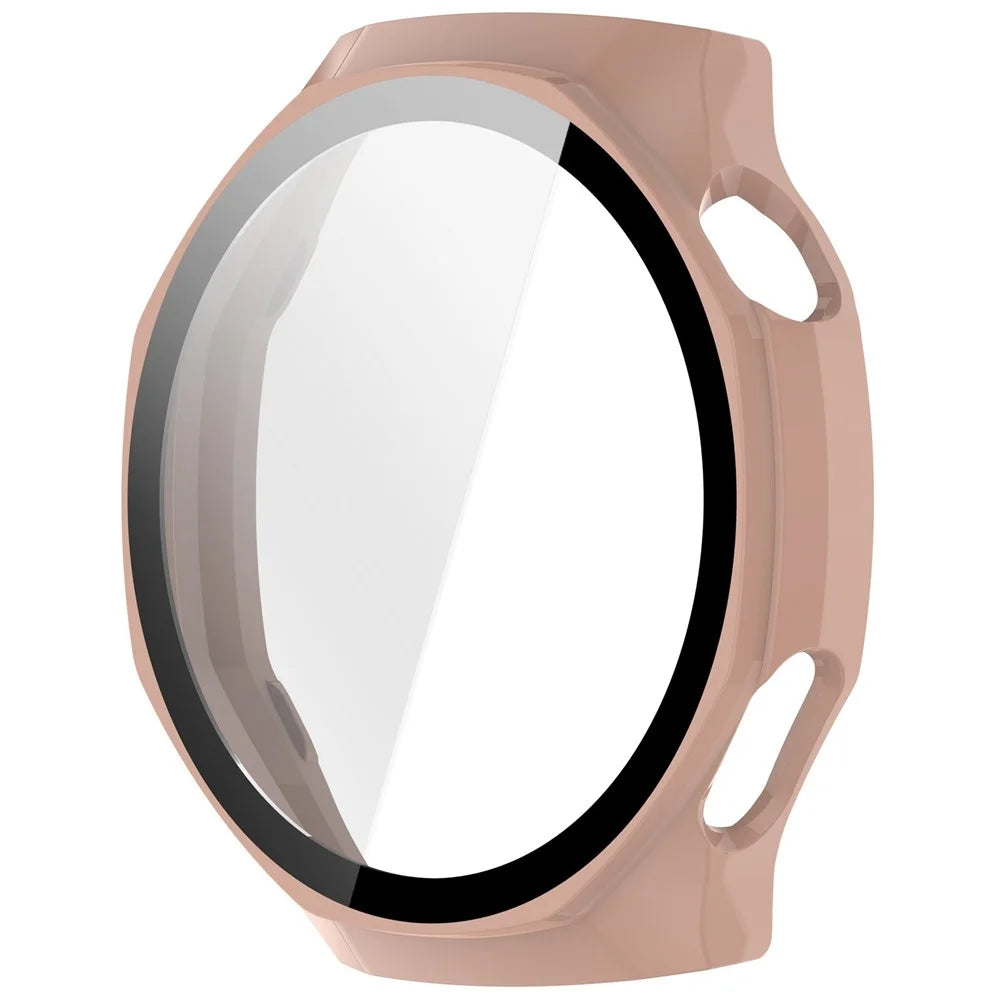For Huawei Watch GT 6 Pro 46mm Hard PC Watch Protective Case with Tempered Glass Film - Pink - 2
