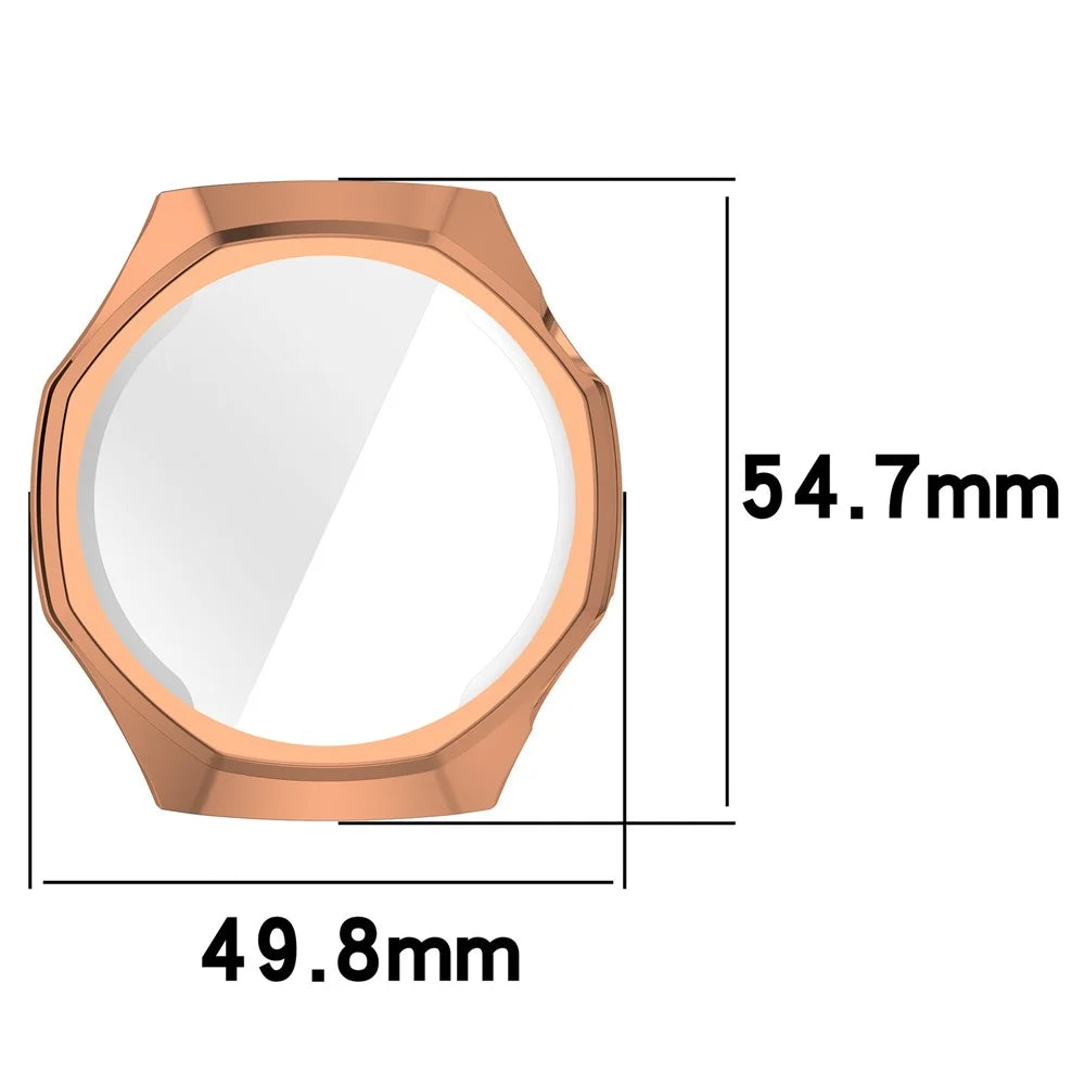 For Huawei Watch GT 6 Pro 46mm Full Coverage TPU Watch Cover Electroplated Protective Case - Rose Gold - 3