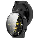 For Huawei Watch GT 6 Pro 46mm Protective Case Integrated Scale Design PC Watch Cover with Tempered Glass Film - Black - 6