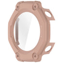 For Huami Amazfit T-Rex 3 Case Hard PC All-Around Watch Cover with Tempered Glass Film - Pink - 2