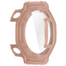 For Huami Amazfit T-Rex 3 Case Hard PC All-Around Watch Cover with Tempered Glass Film - Pink - 3