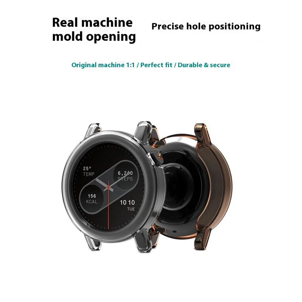 For Nothing CMF Watch Pro 2 Protective Watch Case TPU Hollow Cover - Transparent Black - 2