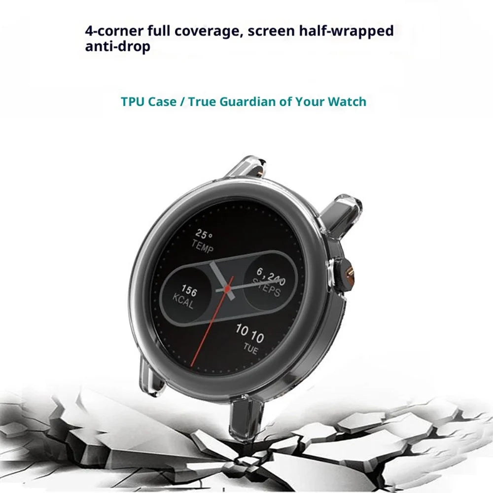 For Nothing CMF Watch Pro 2 Protective Watch Case TPU Hollow Cover - Transparent Black - 3