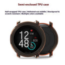For Polar Vantage M3 Protective Watch Case TPU Hollow Cover - Transparent Orange - 2