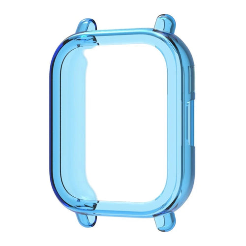 For Xiaomi Redmi Watch 5 Lite Protective Watch Case TPU Hollow Cover - Transparent Blue - 1