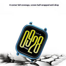 For Xiaomi Redmi Watch 5 Lite Protective Watch Case TPU Hollow Cover - Transparent Blue - 4