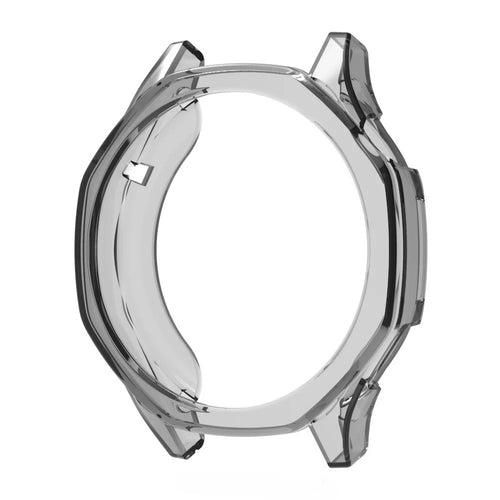For Huawei Watch GT 6 46mm Protective Watch Case TPU Hollow Cover - Transparent Black - 1