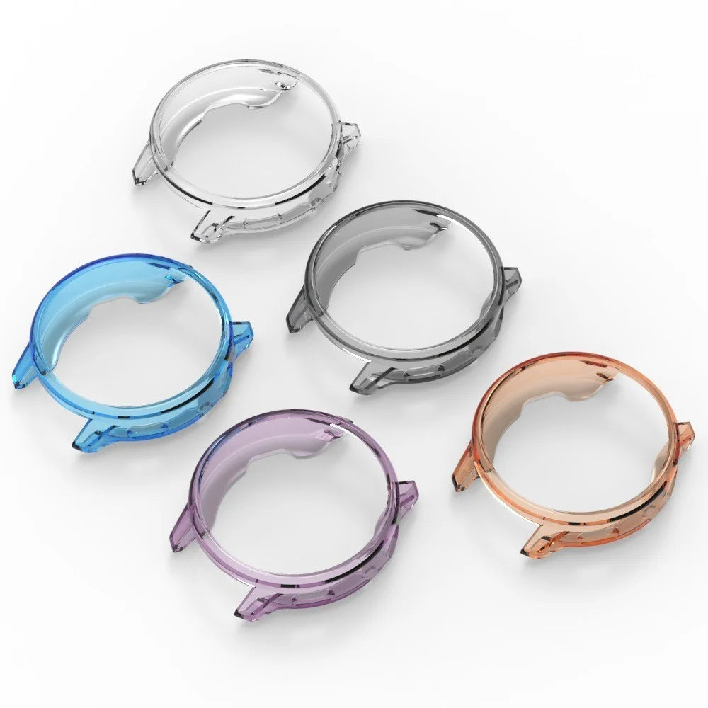 For Garmin Venu 4 41mm Protective Watch Case TPU Hollow Cover - Transparent Blue - 3