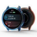 For Garmin Venu 4 45mm Protective Watch Case TPU Hollow Cover - Transparent Blue - 2