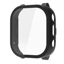 For Cosmo JrTrack 3 Kids Smart Watch Hard PC Watch Protective Case with Tempered Glass Film - Black - 1