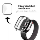 For Cosmo JrTrack 3 Kids Smart Watch Hard PC Watch Protective Case with Tempered Glass Film - Black - 2