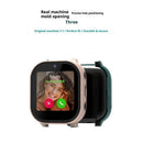For Cosmo JrTrack 3 Kids Smart Watch Hard PC Watch Protective Case with Tempered Glass Film - Black - 3