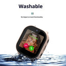 For Cosmo JrTrack 3 Kids Smart Watch Hard PC Watch Protective Case with Tempered Glass Film - Black - 4
