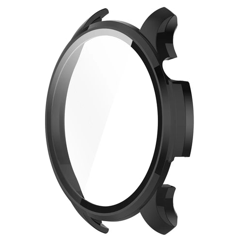 For Huami Amazfit GTR 4 46mm / 4 Pro 46mm Hard PC Watch Protective Case with Tempered Glass Film - Black - 1