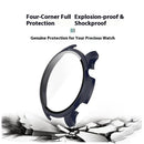 For Huami Amazfit GTR 4 46mm / 4 Pro 46mm Hard PC Watch Protective Case with Tempered Glass Film - Black - 6