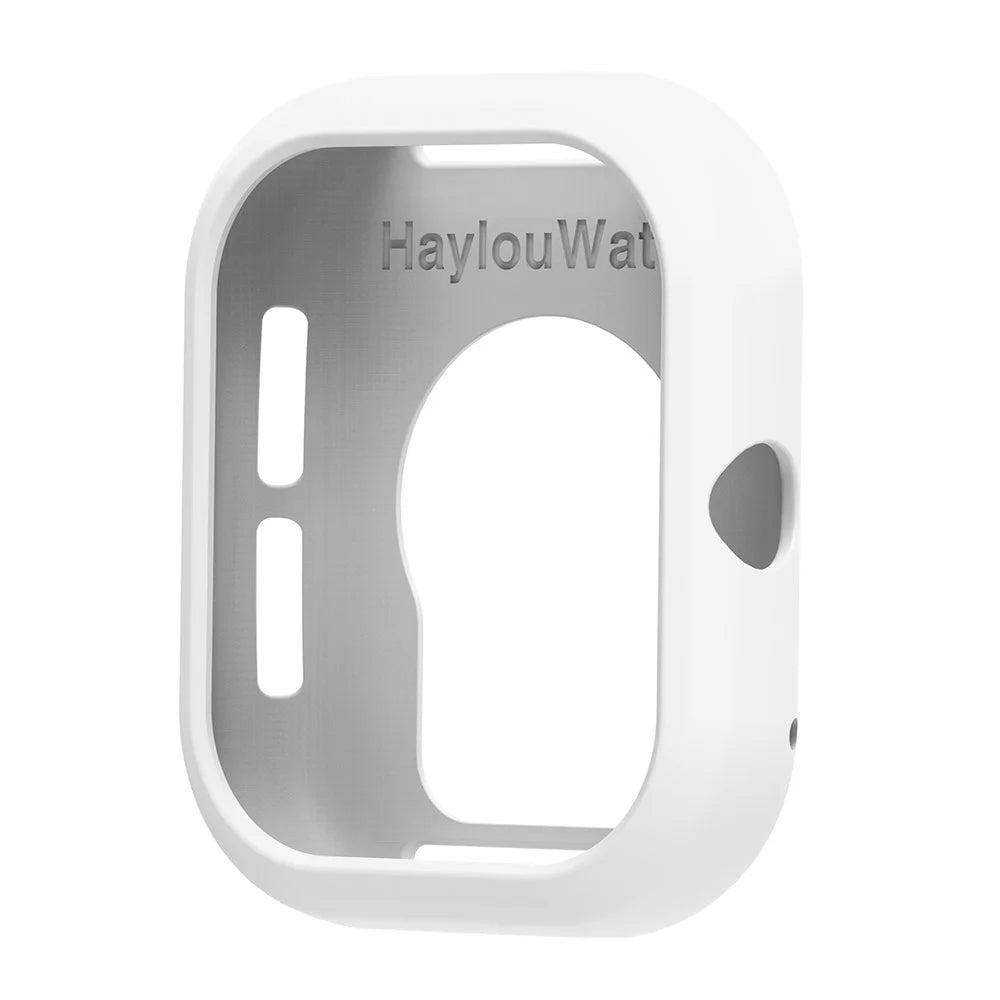 For Honor Choice Haylou Watch Protective Case Shockproof Scratch Resistant Silicone Cover - White - 1