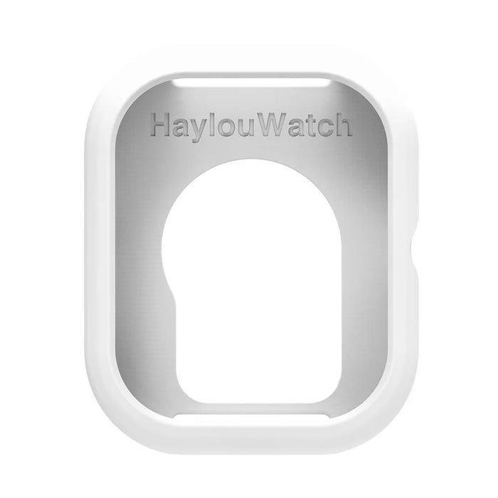 For Honor Choice Haylou Watch Protective Case Shockproof Scratch Resistant Silicone Cover - White - 3