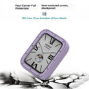 For Xiaomi Smart Band 9 Pro TPU Case Hollow Protective Frame Watch Cover - Pink - 3