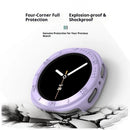 For Samsung Galaxy Watch8 40mm Case Half Coverage Hollow-Out PC Protective Watch Frame - Black - 4